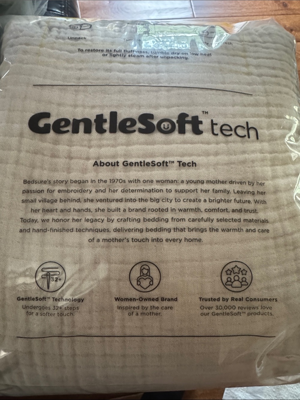 Bedsure GentleSoft Texh Beige Queen Size  Brand New ! -